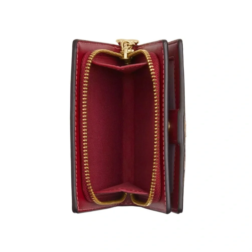 Coach Snap Wallet Cherry - Picture 3 of 6